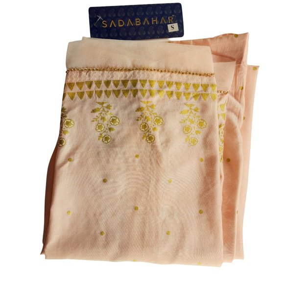 Womens Designer Trouser Pants Embellished Silk Viscose Sadabahar Brand Pakistani - Picture 7 of 16